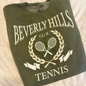 Beverly Hills Club Tennis Sweatshirt - Green